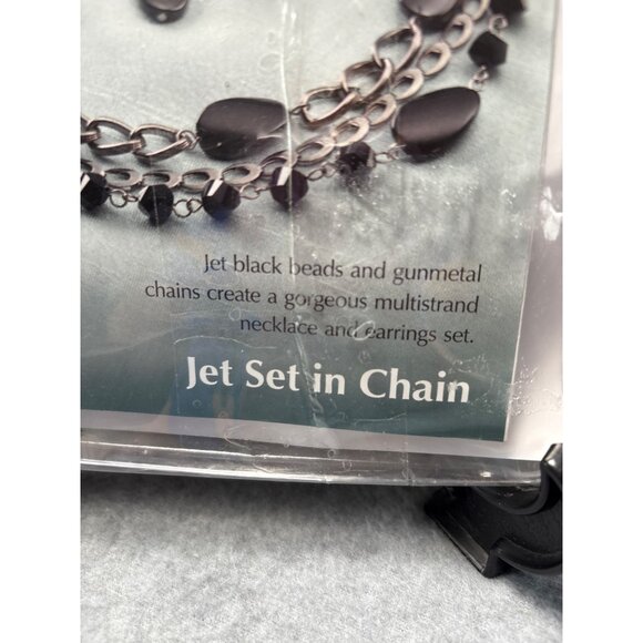 Annies Simply Beads Jet Set In Chain Jewelry Kit - Necklace & Earrings Set Mater - Picture 3 of 8
